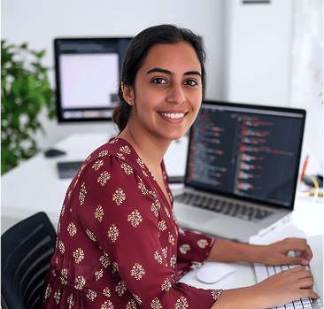 Person at desk